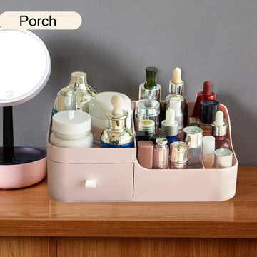 Stationery Storage Box Makeup Organizer with Drawer Large Capacity Multifunctional Dressing Table Cosmetic Organizer Desktop Sto